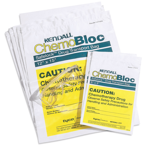 CARDINAL HEALTH CHEMOPLUS CHEMO DRUG TRANSPORT BAGS - Chemo Drug Transport Bag, 6" x 9", 200/cs | Quantity - 1x CS
