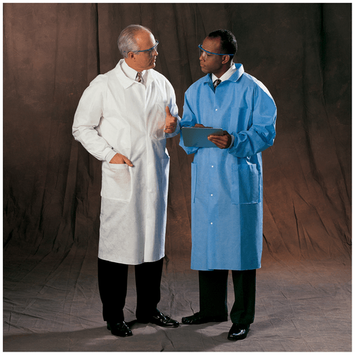 HALYARD UNIVERSAL PRECAUTIONS LAB COAT - Lab Coat, Blue, Medium, 25/cs | Quantity - 1x CS