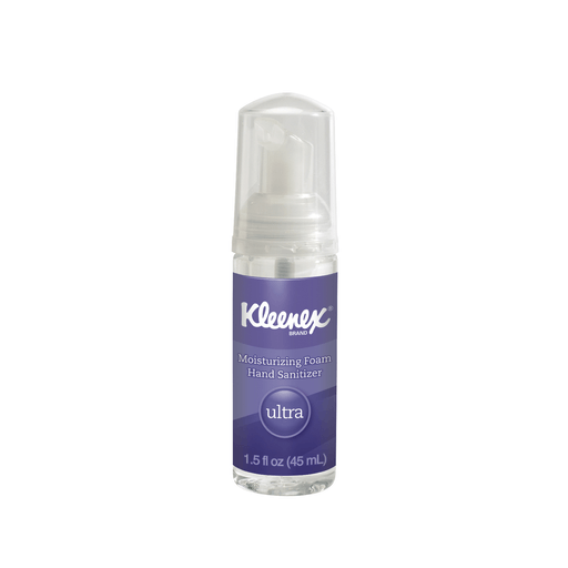 KIMBERLY-CLARK KLEENEX ULTRA MOISTURIZING FOAM HAND SANITIZER - Hand Sanitizer, Foam, 1.5 oz, 24/cs (HAZMAT Fees Apply, cannot ship via Air or to AK, GU, HI, MP, PR, VI) | Quantity - 1x CS