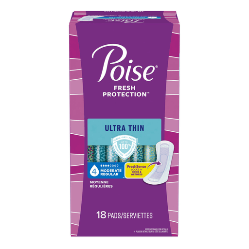 KIMBERLY-CLARK POISE PADS - Poise Pads, Ultimate, Long, 27/pk, 4 pk/cs | Quantity - 1x CS