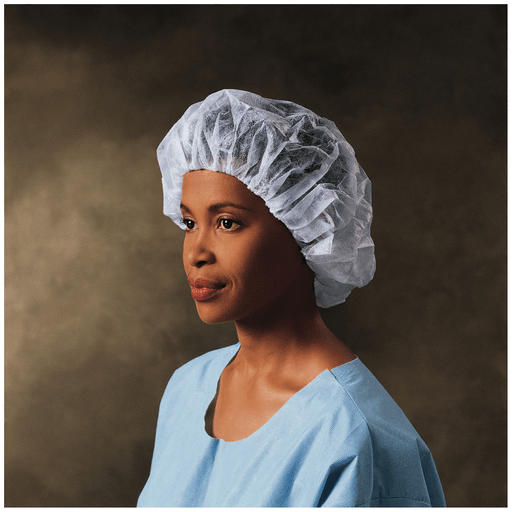 HALYARD BOUFFANT CAP - Bouffant Cap Spunbound, White, X-Large, 100/ctn, 3 ctn/cs | Quantity - 1x CS