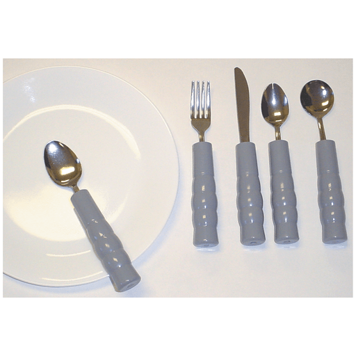 KINSMAN WEIGHTED UTENSILS - Weighted Utensils, Set of 4 Includes: Fork, Teaspoon, Knife & Soup Spoon (A handling charge of $9.95 will be added to any order under $25.00) (DROP SHIP ONLY) | Quantity - 1x EA