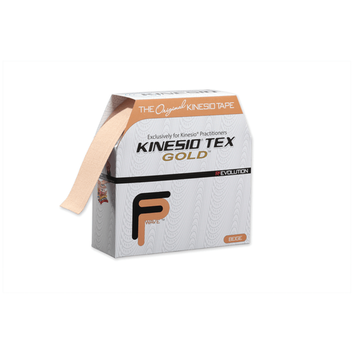 KINESIO TEX GOLD FP TAPE - Gold FP Tape, 2" x 5 yds, Black, 6 rl/bx (Products cannot be sold on Amazon.com or any other 3rd party platform) (090309) (Item is Short-Dated & Non-Returnable) | Quantity - 1x BX