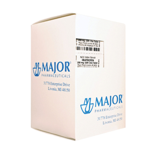 MAJOR ANALGESIC TABLETS - Ibuprofen, 200mg, 100s, Compare to Motrin, 12/cs, NDC# 00904-7914-61 | Quantity - 1x CS