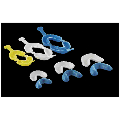 MEDICOM DENTI-CARE DISPOSABLE FLUORIDE GEL TRAYS- HINGED - Dual Arch Tray, Medium, 50/bg | Quantity - 1x BG