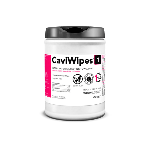 METREX CAVIWIPES1 SURFACE DISINFECTANT - CaviWipes1, 9" x 12", 65 ct/can, 12 can/cs (40 cs/plt) (091259) | Quantity - 1x CS