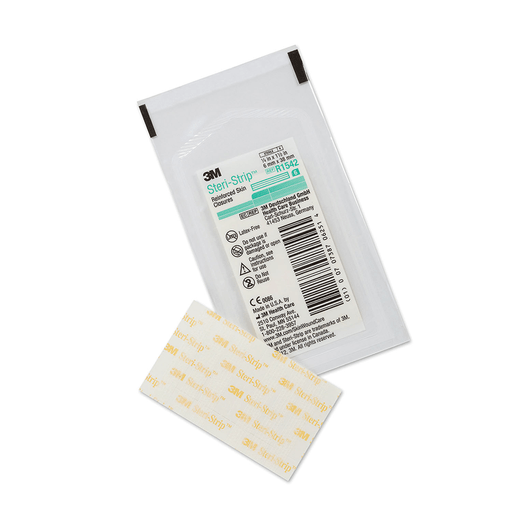 SOLVENTUM STERI-STRIP ADHESIVE SKIN CLOSURES - Reinforced Skin Closure, " x 1", 6 strips/env, 50 env/bx, 4 bx/cs | Quantity - 1x CS