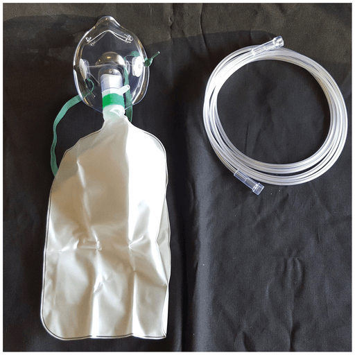 MED-TECH OXYGEN MASKS - Oxygen Mask, Total Non-Rebreather w/bag, Adult, Standard, 7' Star Tubing, 50/cs | Quantity - 1x CS