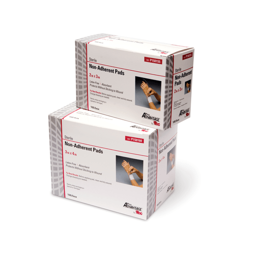 PRO ADVANTAGE NON-ADHERENT STERILE PADS - Non-Adherent Sterile Pads, 3" x 4", 100/bx, 12 bx/cs (40 cs/plt) | Quantity - 1x CS
