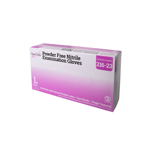 OMNI INTERNATIONL OMNITRUST NITRILE EXAM GLOVE - CHEMO RATED - Glove, Exam, Nitrile, Powder-Free (PF), Chemo Rated, Textured, Beaded Cuff, Large, 100/bx, 10 bx/cs (See additional pricing for drop ship orders less than 1,000 cs) | Quantity - 1x CS