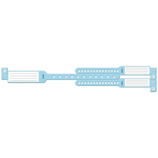 MEDICAL ID SOLUTIONS MOTHER-BABY WRISTBAND SETS - Wristband Set, 2-Part, Mother-Baby Set, Insert, Clear, 150/bx | Quantity - 1x BX