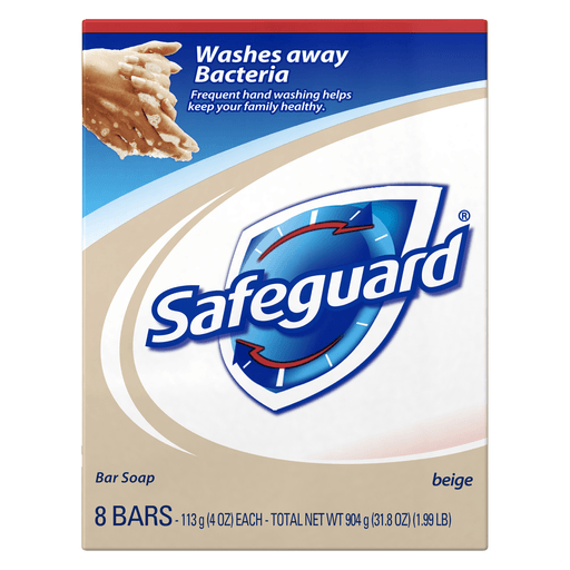 P&G DISTRIBUTING SAFEGUARD BAR SOAP - Safeguard Deodorant Bar Soap, Beige, 4 oz, 8ct/pk, 6pk/cs | Quantity - 1x CS