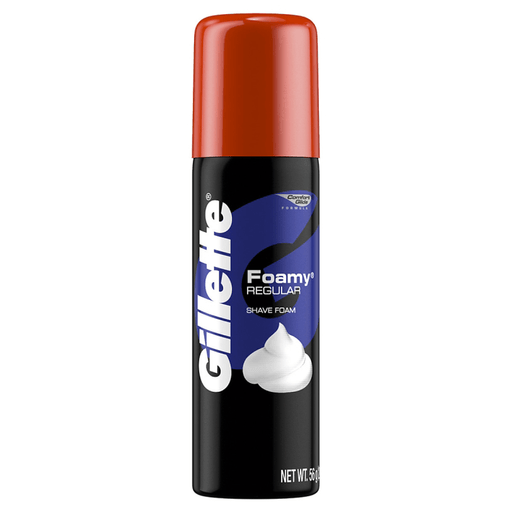 P&G DISTRIBUTING GILLETTE SHAVING CREAM - Shaving Cream, Foamy, 2 oz, 48/cs (HAZMAT Fees Apply, cannot ship via Air or to AK, GU, HI, MP, PR, VI) | Quantity - 1x CS
