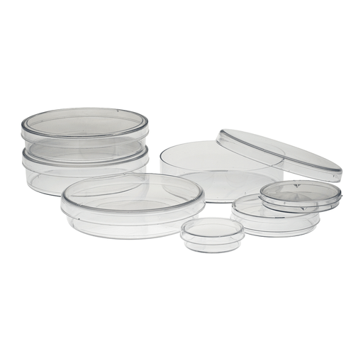 SIMPORT PETRI DISH - Petri Dish, 9 x 50mm, No Pads, Frosted Top Permits Labeling, 20/slv, 25 slv/cs | Quantity - 1x CS