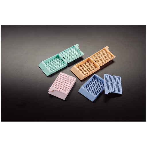 SIMPORT UNISETTE TISSUE CASSETTE W/LID - Embedding Cassette & Lid, Yellow, 500/bx, 3 bx/cs | Quantity - 1x CS