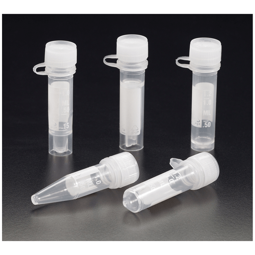 SIMPORT MICREWTUBE TUBES WITH LIP SEAL SCREW CAP & ATTACHMENT LOOP - 2.0mL Tube, Self-Standing, Printed, Sterile, 50/pk, 10 pk/cs (Limited Quantities Available when Ordering) | Quantity - 1x CS