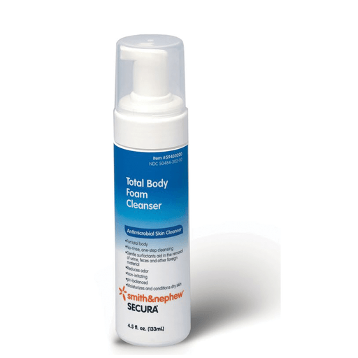 SMITH & NEPHEW SECURA TOTAL BODY FOAM CLEANSER - Total Body Foam Cleanser, 8 oz, 12/cs | Quantity - 1x CS