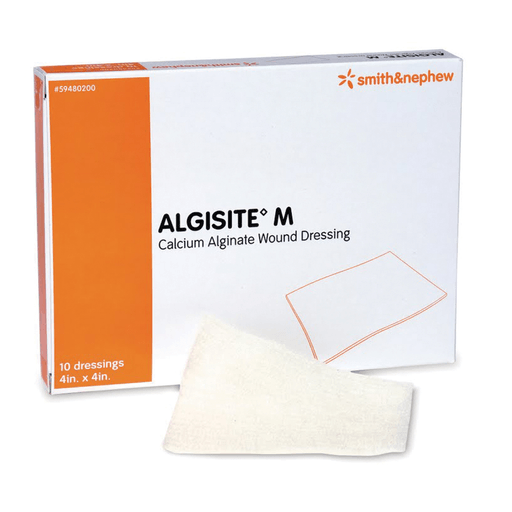 SMITH & NEPHEW ALGISITE M CALCIUM ALGINATE DRESSING - Calcium Alginate Dressing, 4" x 4", 10/pkg, 10 pkg/cs | Quantity - 1x CS
