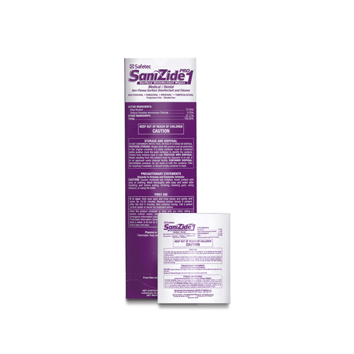 SAFETEC SANIZIDE PRO 1 SURFACE DISINFECTANT - SaniZide Pro 1, 32 oz Bottle with Sprayer 6/cs (HAZMAT Fees Apply, cannot ship via Air or to AK, GU, HI, MP, PR, VI) | Quantity - 1x CS