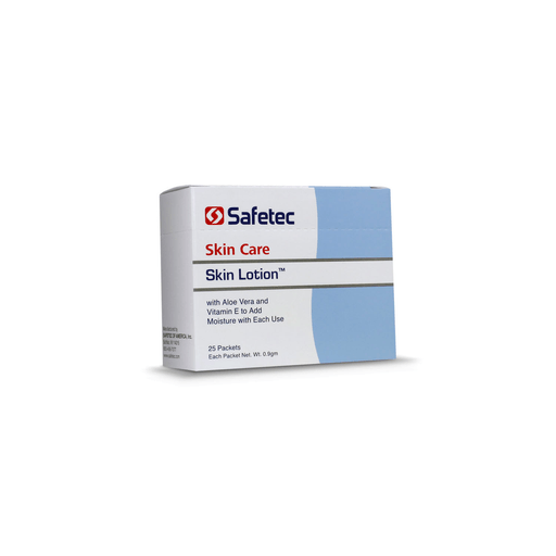 SAFETEC SKIN LOTION - Skin Lotion, .9g, Vanilla Almond Scented, 25/bx, 36 bx/cs | Quantity - 1x CS