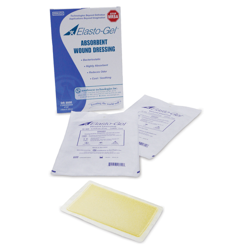 SOUTHWEST ELASTO-GEL WOUND CARE - Wound Dressing, 6" x 8", No Tape, 5/bx | Quantity - 1x BX