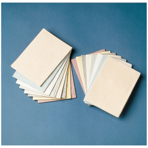 TIDI 3-PLY ALL-TISSUE TOWEL & BIB - Towel, 13" x 18", White, 3-Ply Tissue, Latex Free (LF), 500/cs (45 cs/plt) | Quantity - 1x CS