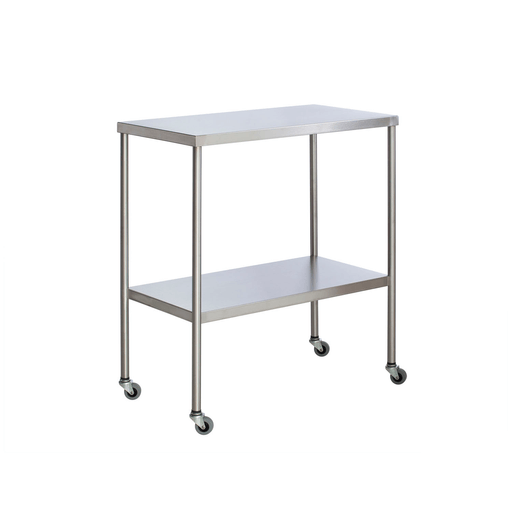 UMF MEDICAL INSTRUMENT TABLE - Instrument Table with Shelf, Stainless Steel, 16" x 20" (DROP SHIP ONLY) | Quantity - 1x EA