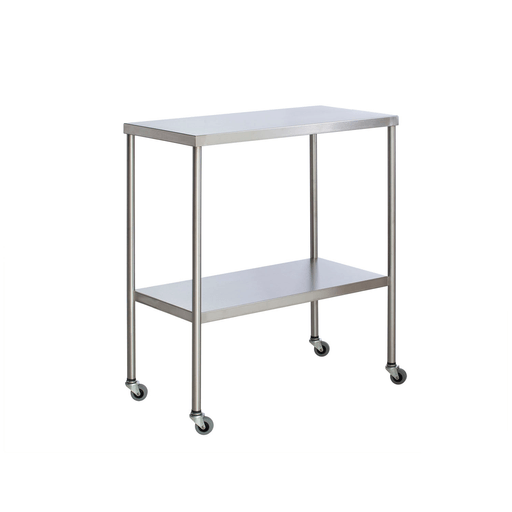 UMF MEDICAL INSTRUMENT TABLE - Instrument Table with Shelf, Stainless Steel, 16" x 20" (DROP SHIP ONLY) | Quantity - 1x EA