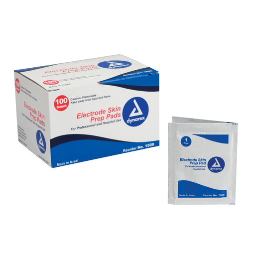 DYNAREX ELECTRODE SKIN PREP PAD - Prep Pad, 100/bx 10 bx/cs | Quantity - 1x CS