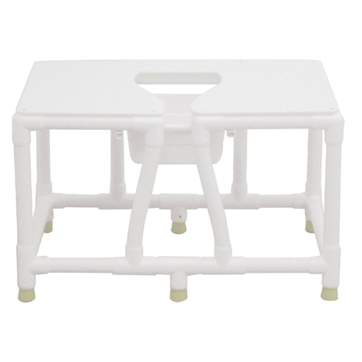 MJM BEDSIDE SHOWER/COMMODE CHAIRS & HOME CARE ITEMS - Bariatric Transfer Bench, 36" Internal Width, Cushion Seat (Low Back No Sling) 900 lbs Weight Capacity | Quantity - 1x EA
