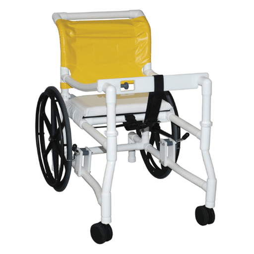 MJM AMBULATORY WALKERS "400" SERIES - Stroller/ Walker , 18" Internal Width, Anti-Tip Outriggers, 3" Twin Casters, Height Adjustable, For Residents/ Patients Between 6 ft & 6 ft 6" | Quantity - 1x EA