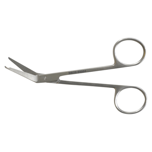 BR SURGICAL STITCH SCISSORS - Stitch Scissor, Angled, Delicate, 4" | Quantity - 1x EA