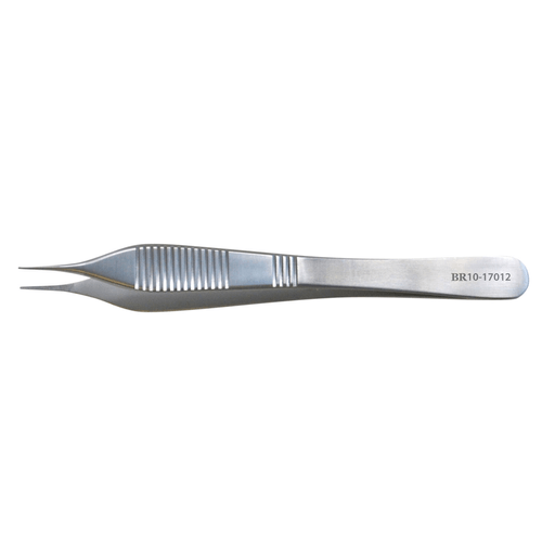 BR SURGICAL ADSON FORCEPS - Adson Forcep, 1x2 Teeth, Lightweight Fenestrated Handle, 4" | Quantity - 1x EA