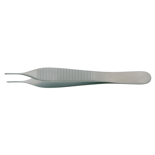 BR SURGICAL ADSON FORCEPS - Adson Forcep, 1x2 Teeth, Lightweight Fenestrated Handle, 4" | Quantity - 1x EA