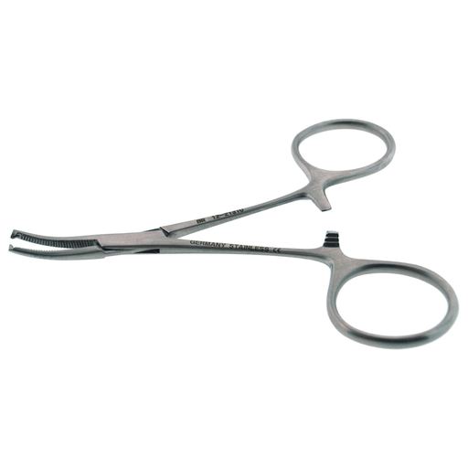 BR SURGICAL HARTMAN HEMOSTATIC FORCEPS - Hartman Hemostatic Forcep, 1x2 Teeth, Straight, 4" | Quantity - 1x EA
