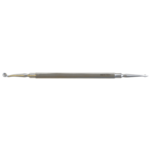 BR SURGICAL COMEDONE EXTRACTOR - Schamberg Comedone Extractor, Slightly Curved Double Square Ends, 3"" | Quantity - 1x EA