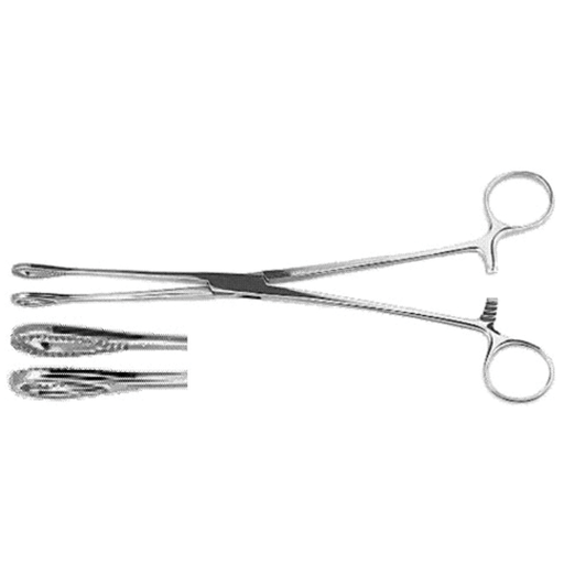 PMD OR GRADE FOERSTER FORCEPS - Sponge Forceps, Serrated Jaws, Straight, 9" (24.1 Cm) | Quantity - 1x EA