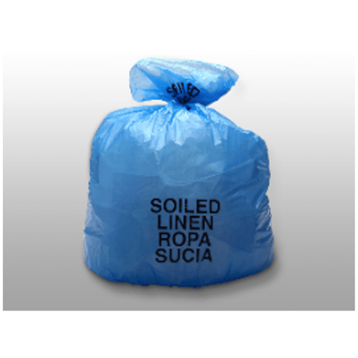 LK PACKAGING LINEN LINERS - Soiled Linen Liner, Blue, High Denstiy, 31" x 41", 250/cs | Quantity - 1x CS