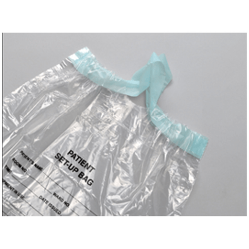 LK PACKAGING RESPIRATORY SETUP BAGS - Respiratory Setup Bag, Print with Drawtape, 1 mil, 12" x 16", 500/cs | Quantity - 1x CS