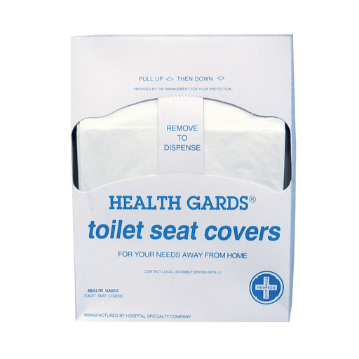 HOSPECO HEALTH GARDS TOILET SEAT COVERS - Toilet Seat Cover, Quarter Fold, 200/pk, 25 pk/cs | Quantity - 1x CS