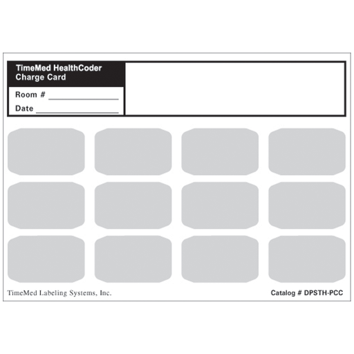 TIMEMED HEALTHCODER LABEL PRINTING SYSTEMS - Piggyback, Direct Coated Thermal Labels For 8x00 Printer, .96" x 1.6", Yellow, No "X" Tamper Cut, 3,000/rl, 6 rl/bx | Quantity - 1x BX