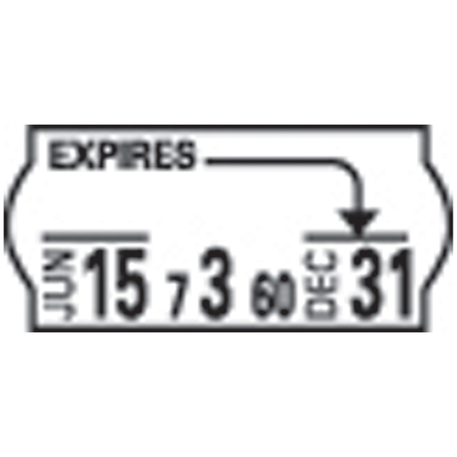 TIMEMED TX II LABELING SYSTEM - White Labels, Blank, Single Ply, Permanent Adhesive, Min. Order: 6 Rolls, 1,500/rl | Quantity - 1x RL