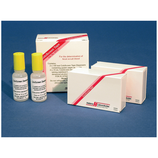 HELENA COLOSCREEN TAPE - ColoScreen Tape, 2 x 100 Tests, 2 x 15mL Developers, CLIA Waived, | Quantity - 1x BX