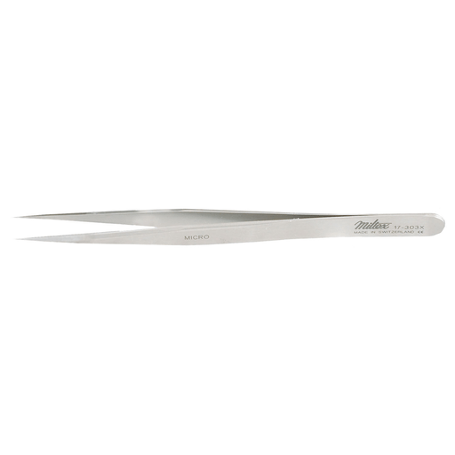 MILTEX SWISS JEWELER STYLE FORCEPS - Style 7 Jeweler Style Forceps, Micro-Fine, Curved, 4" | Quantity - 1x EA