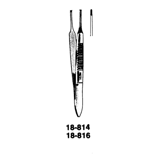 MILTEX GRAEFE FORCEPS - Graefe Forceps, 2", Eye Dressing, Straight, Serrated | Quantity - 1x EA