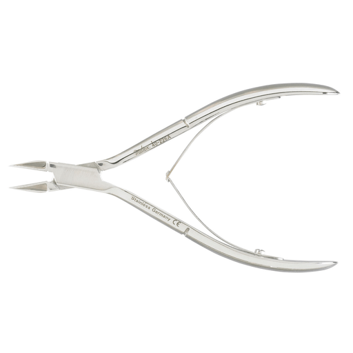 MILTEX NAIL NIPPERS - Nail Nipper, 5", Stainless, Angled Concave Jaws, Double Spring | Quantity - 1x EA