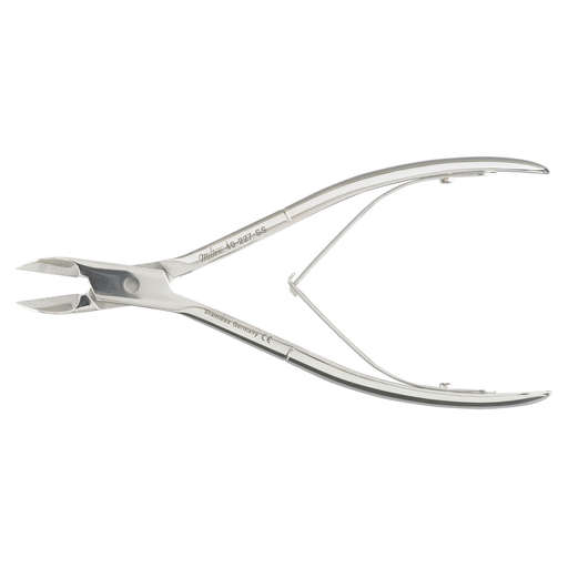 MILTEX NAIL NIPPERS - Nail Nipper, 5", Stainless, Angled Concave Jaws, Double Spring | Quantity - 1x EA