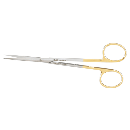 MILTEX METZENBAUM SCISSORS - Metzenbaum Scissors, 5" Straight, Delicate, Carb-N-Sert, Sharp Points | Quantity - 1x EA