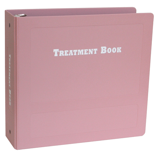 OMNIMED BEAM MED/TREATMENT BOOK - Big Beam 3 Ring 2" Mauve Treatment Book | Quantity - 1x EA