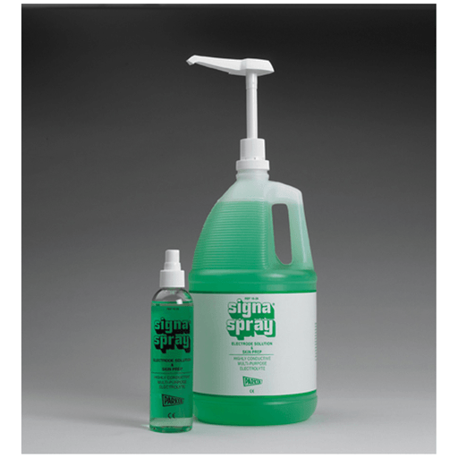 PARKER LABS SIGNASPRAY ELECTRODE SOLUTION & SKIN PREP - Signaspray Pac Electrode Solution, 4 Gallon Containers, 2 Spray Dispenser Bottles, 1 Pump, 1/cs (091034) | Quantity - 1x CS
